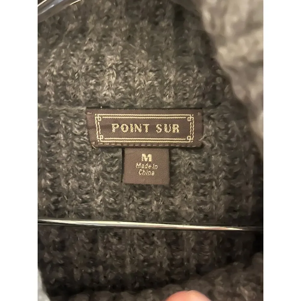 J. Crew Point Sur Ribbed Mohair Cowlneck Sweater